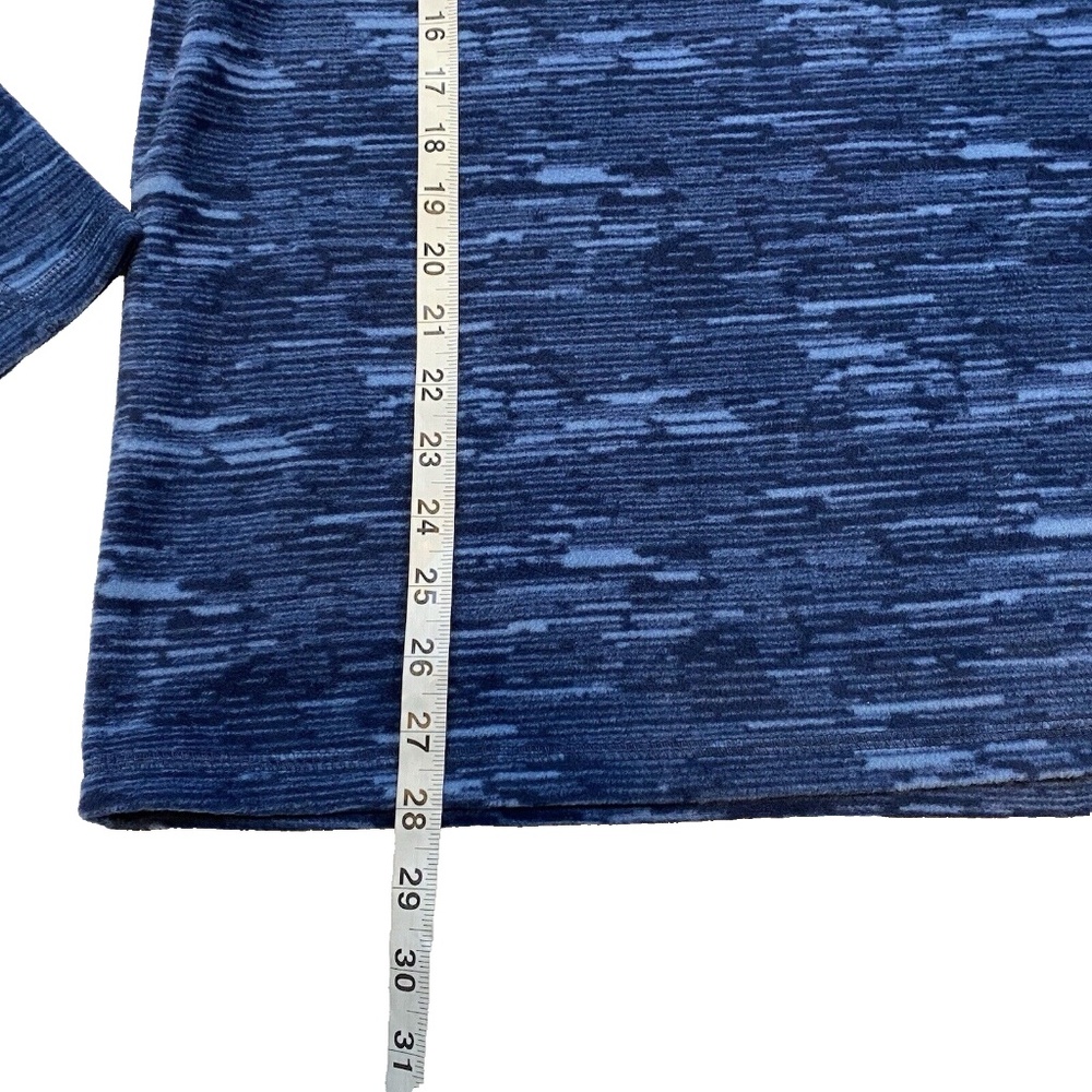 TALLWOODS Men 1/4 Zip Sweatshirt Size M Sherpa Fleece Collar Blue Active Hike - Picture 3 of 14